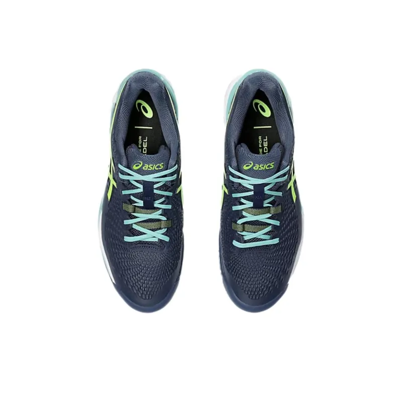 Asics Gel Resolution 9 Padel Thunder Blue Electric Lime-3