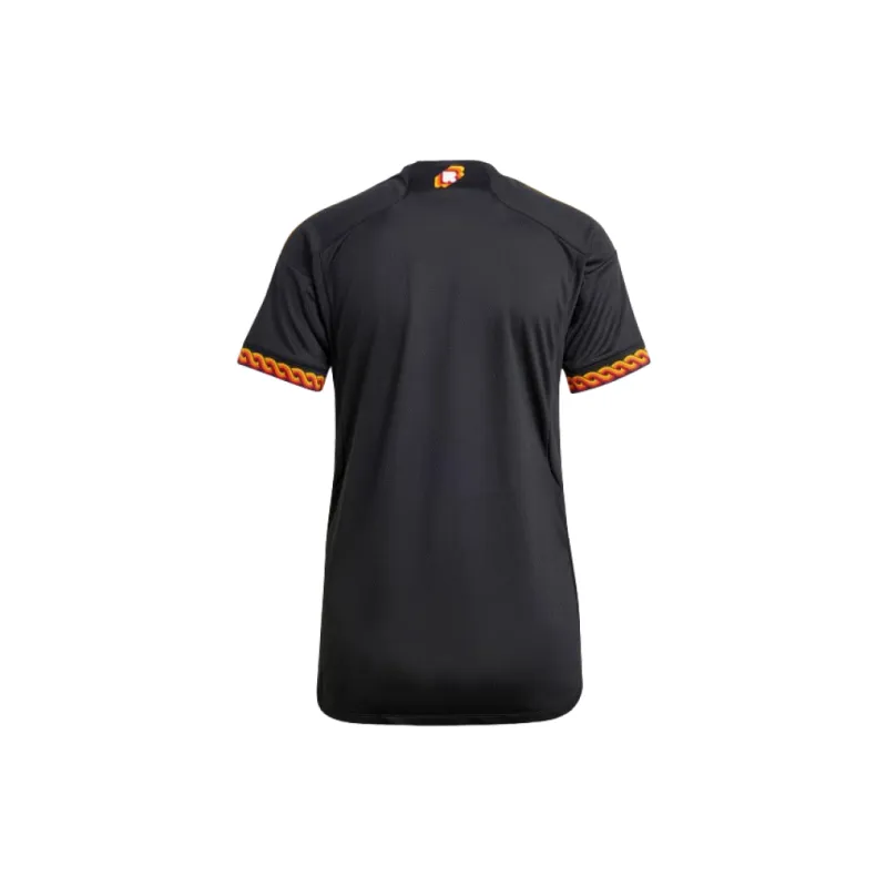 Adidas AS ROMA 23/24 THIRD JERSEY £80 Soccer Jerseys Women's Black-1