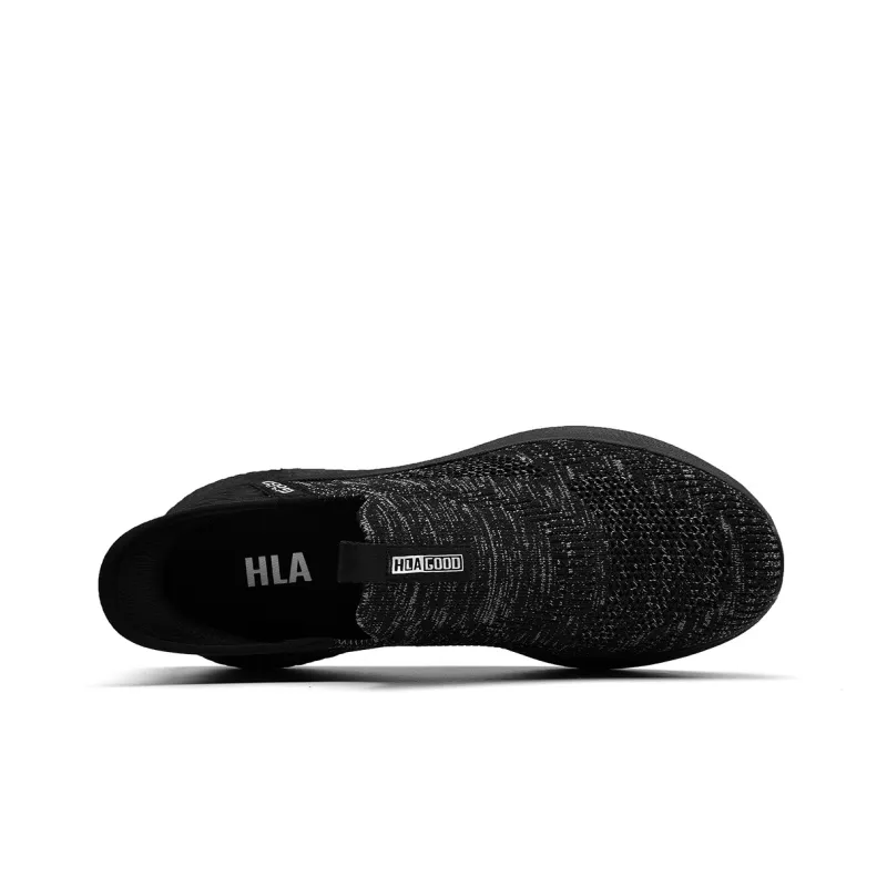 HLA Breathable Slip on Mesh Comfortable Height Increasing Casual Shoes Men's-9