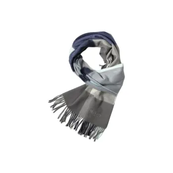 Mulberry Fur Knit Scarves Women's Gray