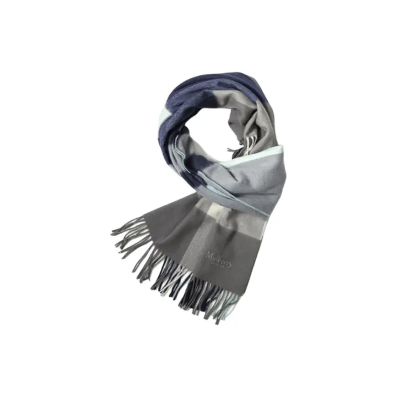 Mulberry Fur Knit Scarves Women's Gray-0