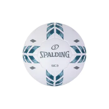 SPALDING SC3 Series Size 5 Soccer PU Machine Stitched Soccer Ball Unisex White