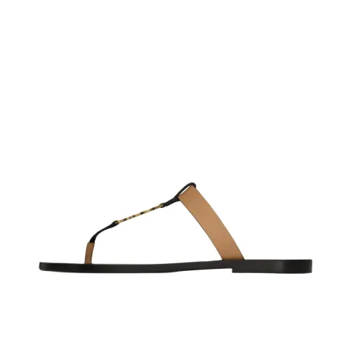 SAINT LAURENT Cassandre Logo Plaque Slides