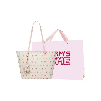 Worm's Home PU Shoulder Bag Women's Pink