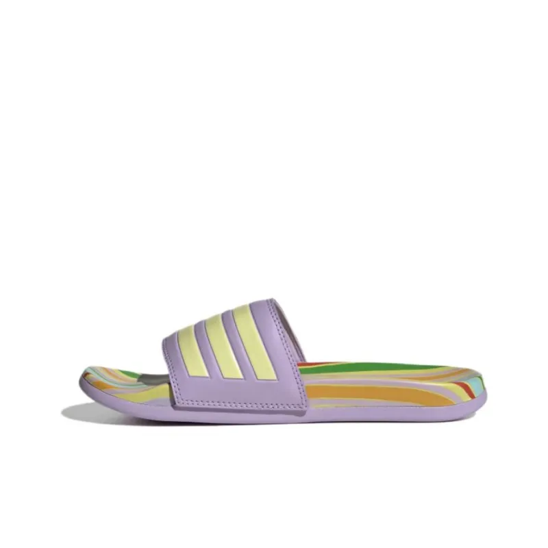 Adidas Adilette EVA Slip-Resistant Abrasion-Resistant Slide Slippers Women's Multicolor-0