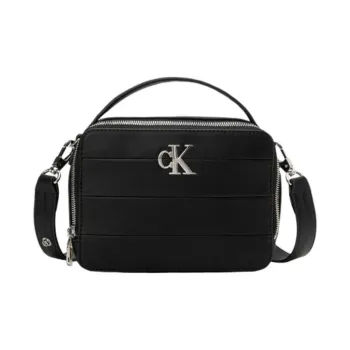 CALVIN KLEIN Blended Material Shoulder Bag, Crossbody Bag, Handbag Small Size Women's Black