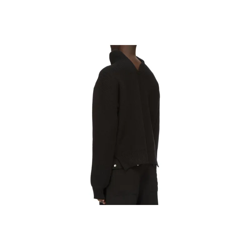 RICK OWENS High Neck Knitted Jumper-4