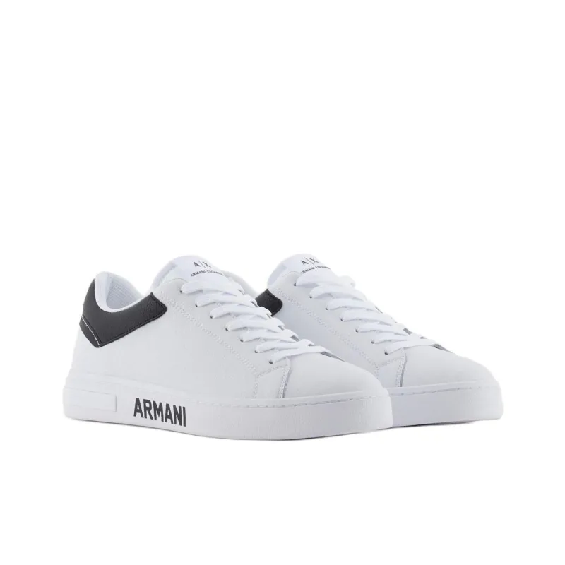 ARMANI EXCHANGE Low Top Skateboard Shoes Men's White-2