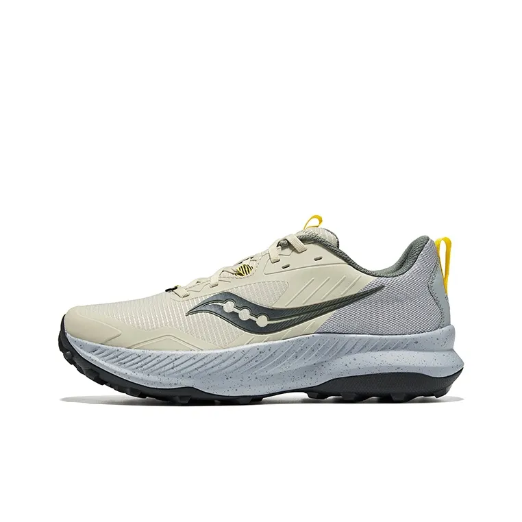 Saucony Low Top Running Shoes Men's Light Gray Black-0