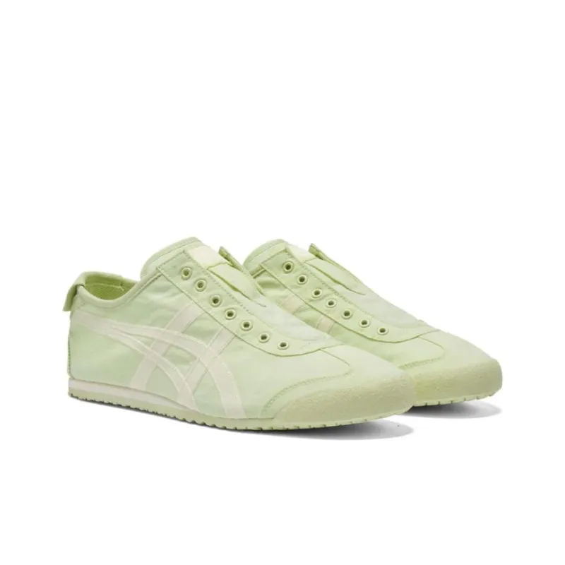 Asics Onitsuka Tiger Mexico 66 Slip On Green Cream Women's-1