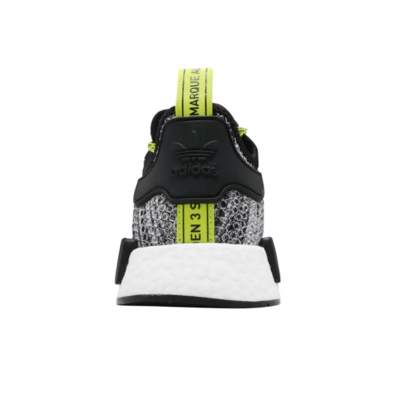 Adidas Originals NMD_R1 Cushioned Slip-Resistant Low-Top Running Shoes Unisex Black-3
