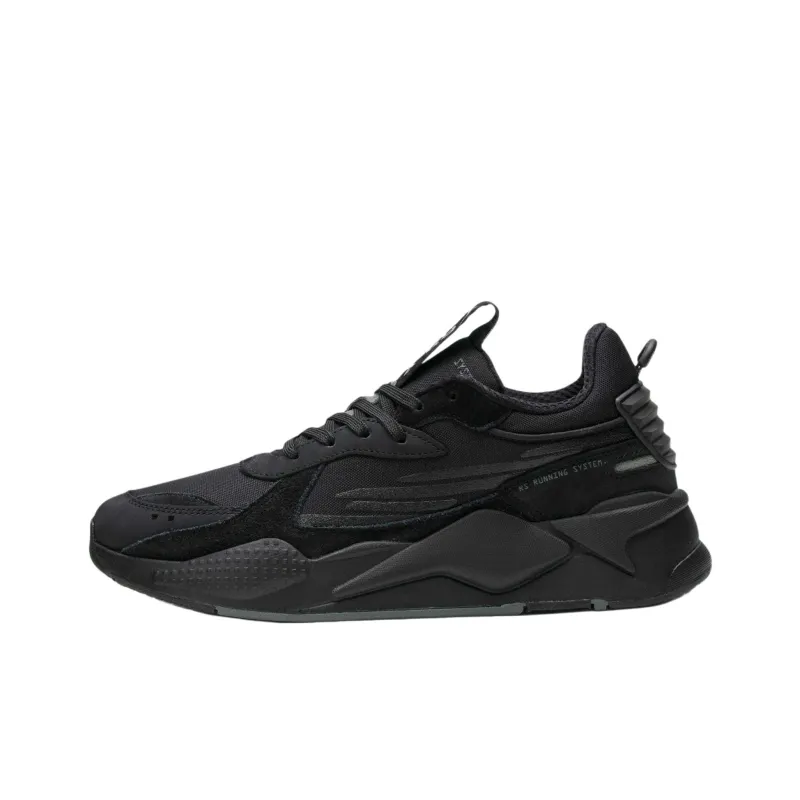 PUMA RS X Anti Slip Wear Resistant Low Top Training Shoes Unisex Black-0