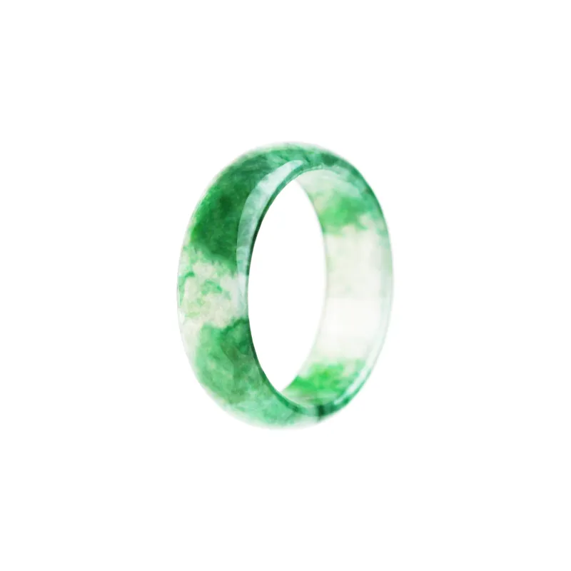Clear Snow Glutinous Jade Jadeite Rings Unisex-0