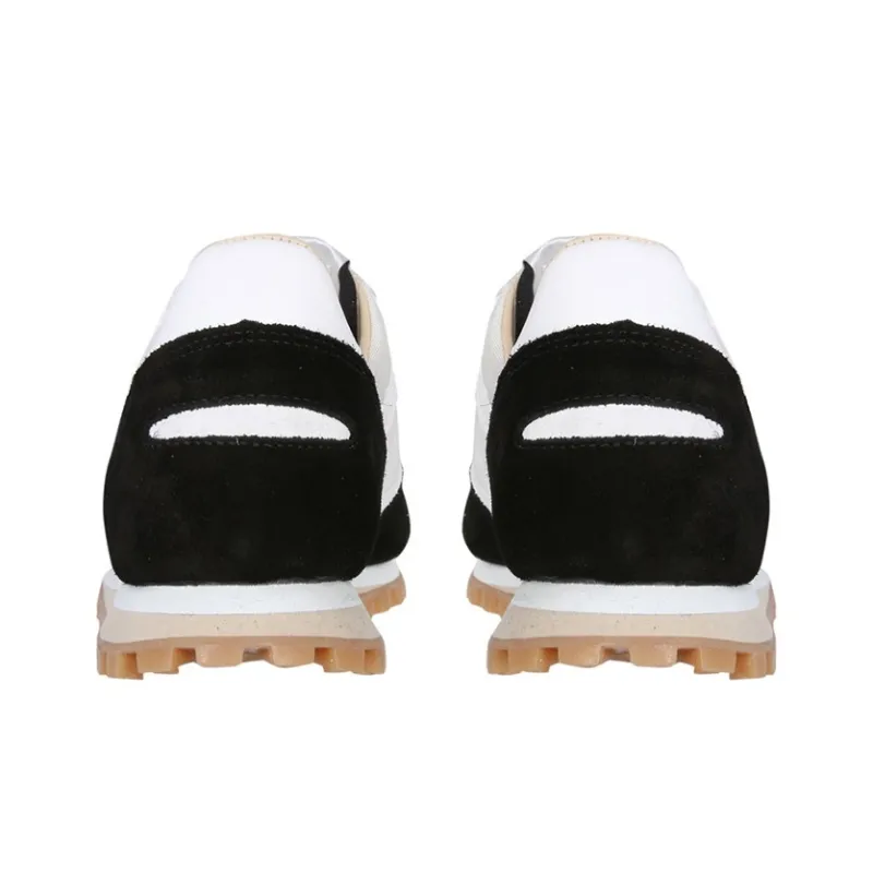 SPALWART Wear Resistant Low Top Casual Shoes Unisex White Black-3