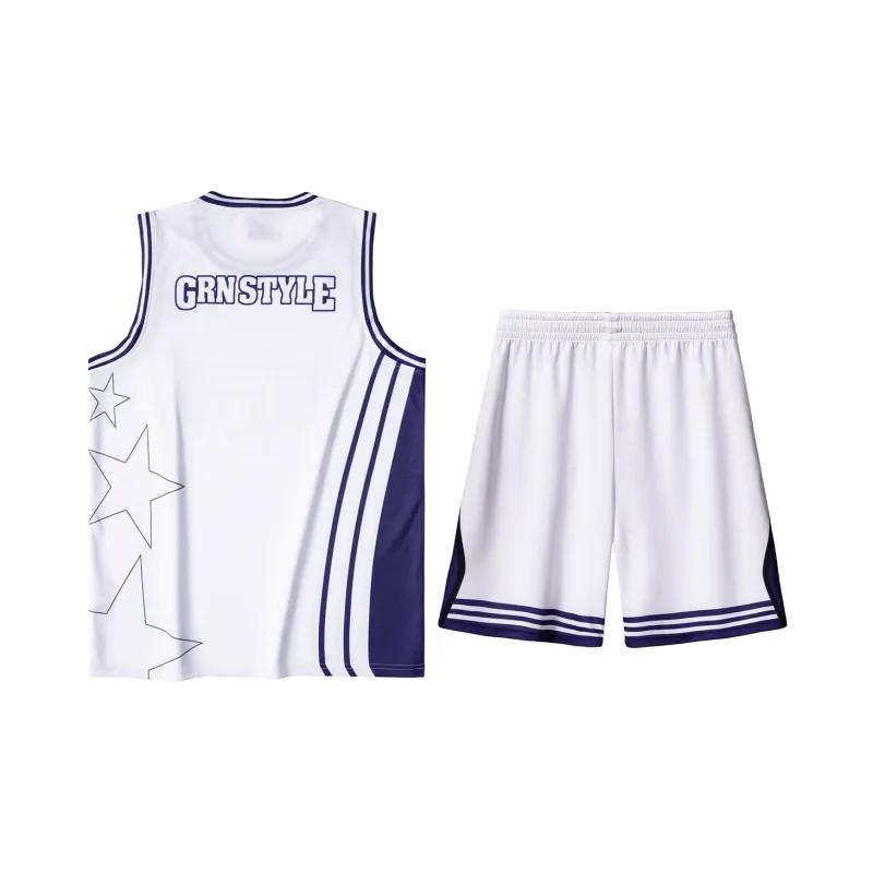 K bird Basketball Suit Unisex White-1