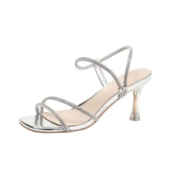 Pretty Tiffin Strap Sandals Women's Silver