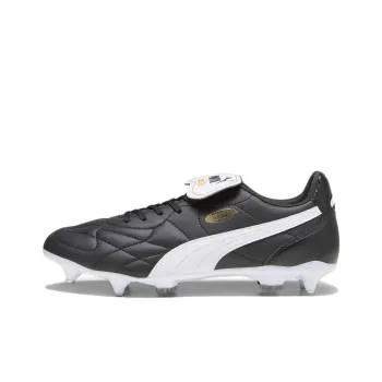 PUMA SG Metal Long Studs Anti-Slip And Wear-Resistant Balance Soccer Shoes Men's Black White