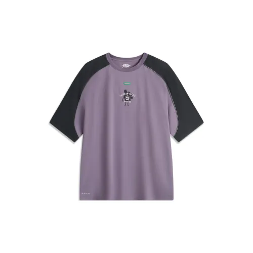 LINING Badfive T-Shirts Men Deep Raven/Purple/Black