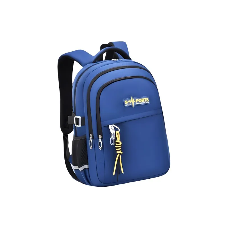 Alcohol Dragon Nylon Backpack Regular Men's Royal Blue/Gray White/Black/Rose Red-4