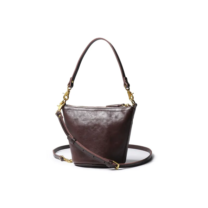 LARTIGENT Cow Leather Bucket Bags Crossbody Bag Shoulder Bag Regular Women's Multicolor-4