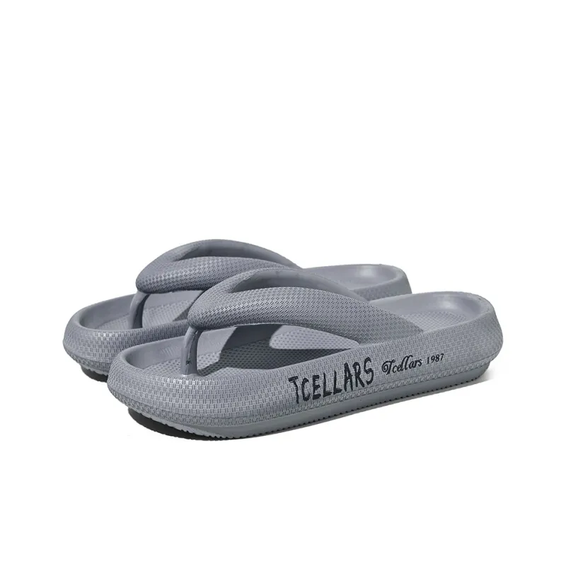 TCELLARS Graffiti Quiet Odor Resistant Abrasion Resistant Slip Resistant Quick Dry Antibacterial Flip Flops Unisex-2