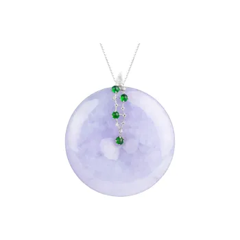 Clear Snow Glutinous Jade Jadeite Necklaces Unisex