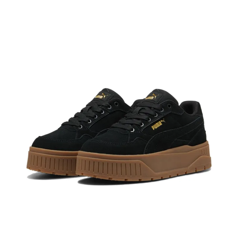 PUMA Karmen Anti Slip Wear Resistant Low Top Skateboard Shoes Women's Black-2