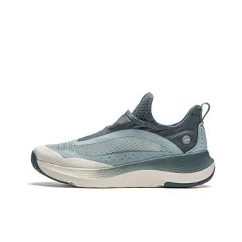 LiNing SOFT GO Abrasion Resistant Breathable Low Top Running Shoes Men's Gray Blue