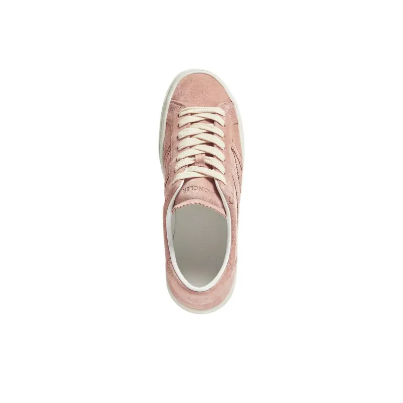 Moncler Monaco M Low Top Skateboard Shoes Women's Pink-3