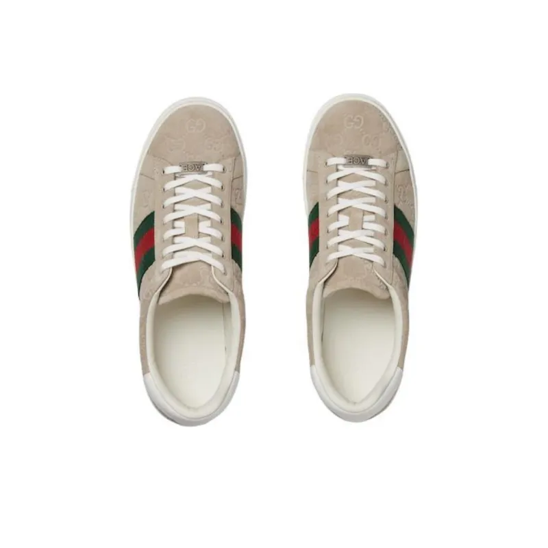 GUCCI Ace Sneaker 'GG Oatmeal Suede'-3
