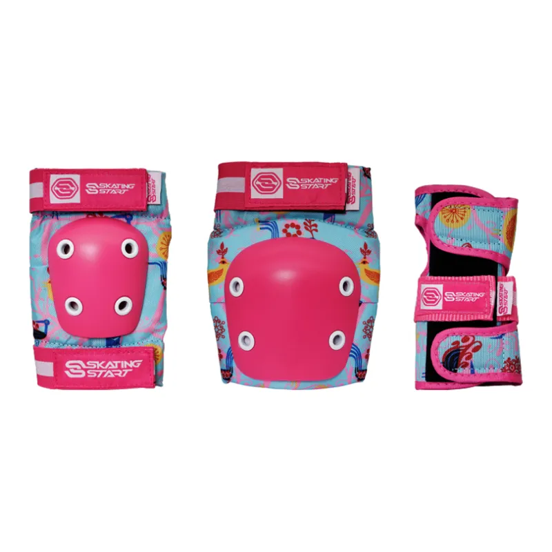 SKATING START Roller Skating Protective Gears Unisex Red Blue-1