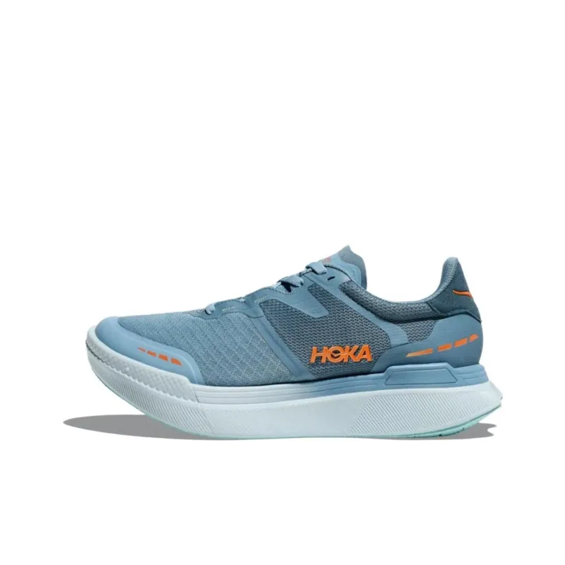 HOKA ONE ONE Transport Slip Resistant Low Top Running Shoes Men's Blue-0