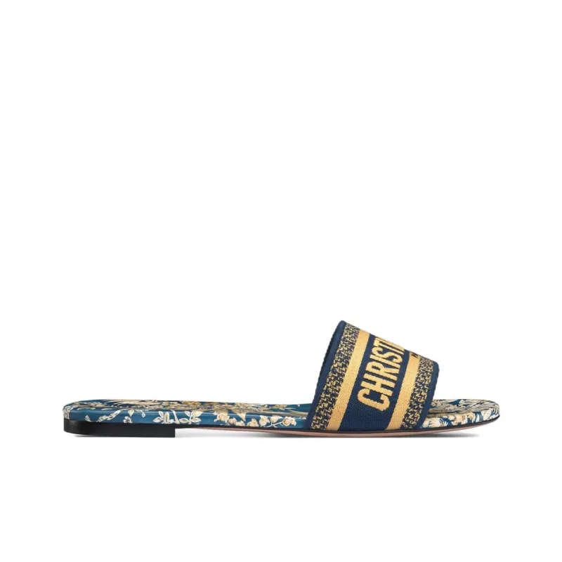 DIOR Dway Slide Slippers Women's Blue-1