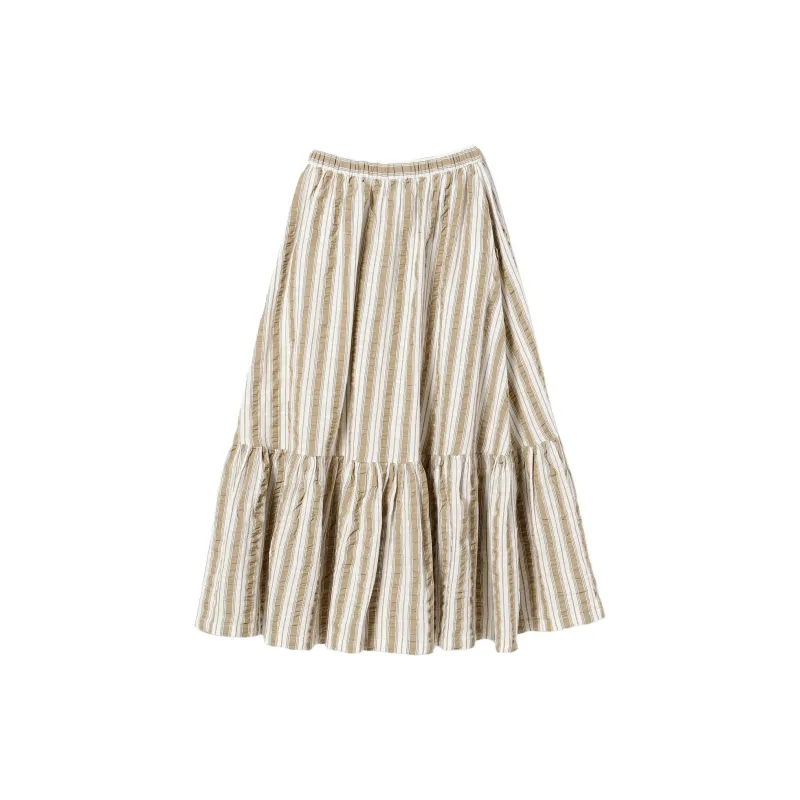 Beams Casual Long Skirt Women's Light Umber-1