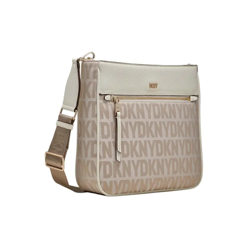 DKNY Imitation Leather Shoulder Bag Crossbody Bag Women's Light Brown-1