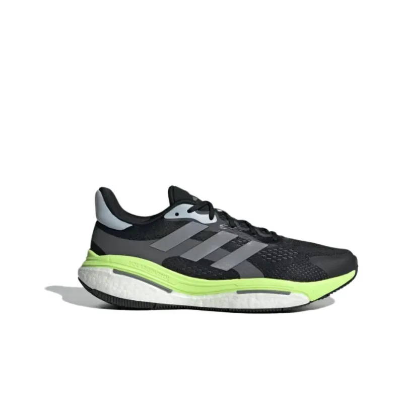 Adidas Solarcontrol Anti-Slip Wear-Resistant Low-Top Casual Running Shoes Men's Black Gray Color-1