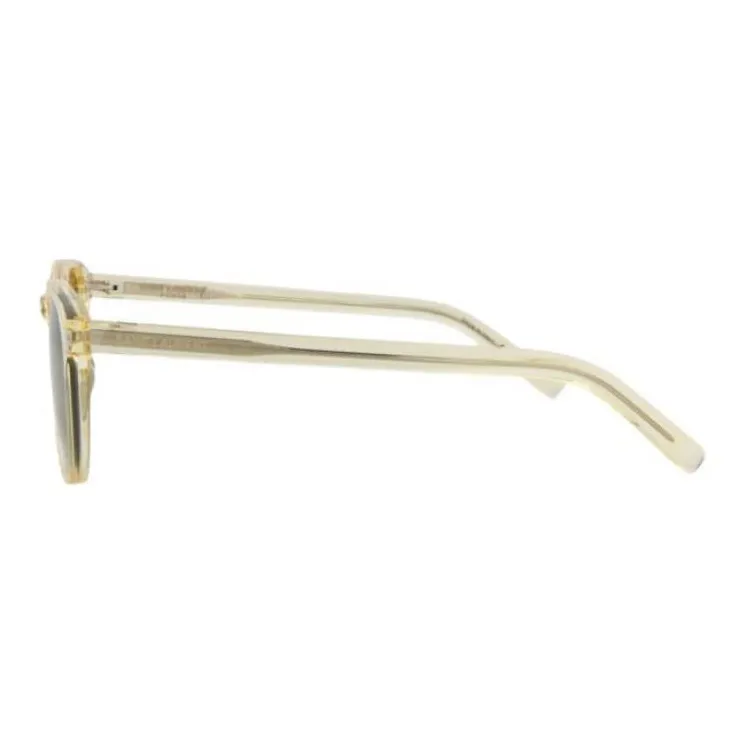 SAINT LAURENT Acetate Round Sunglasses Unisex Transparent-1