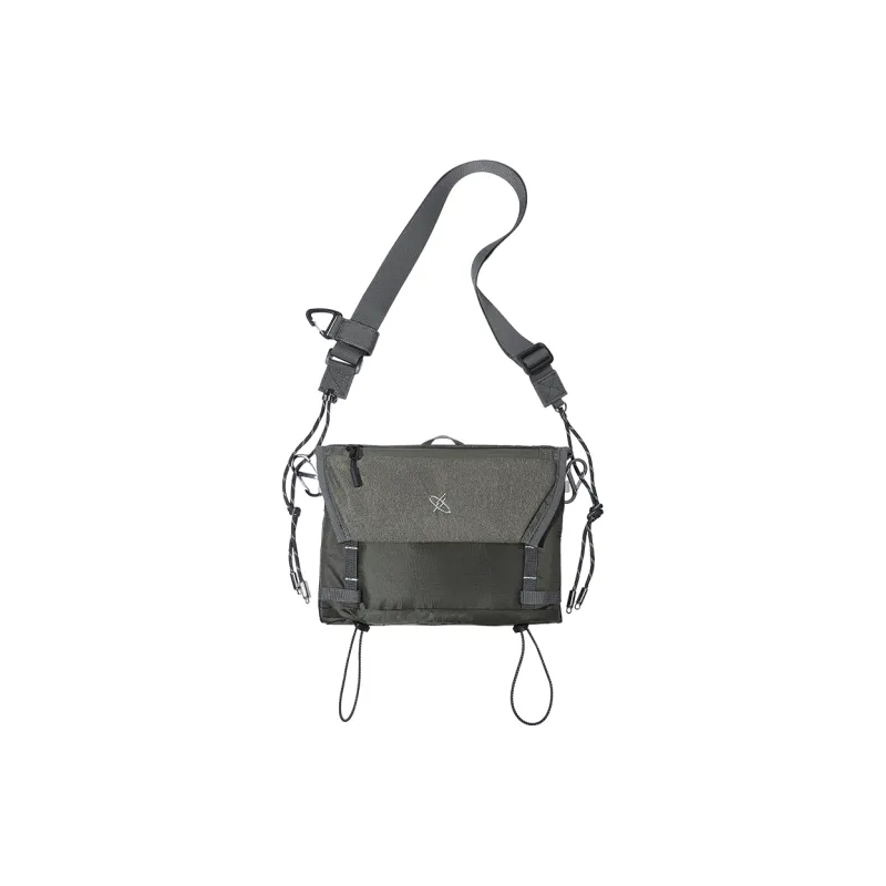 GYXX Nylon Fabric Transformable Bag, Good Looking Crossbody Bag Unisex Starry Black, Glimmer Green-3