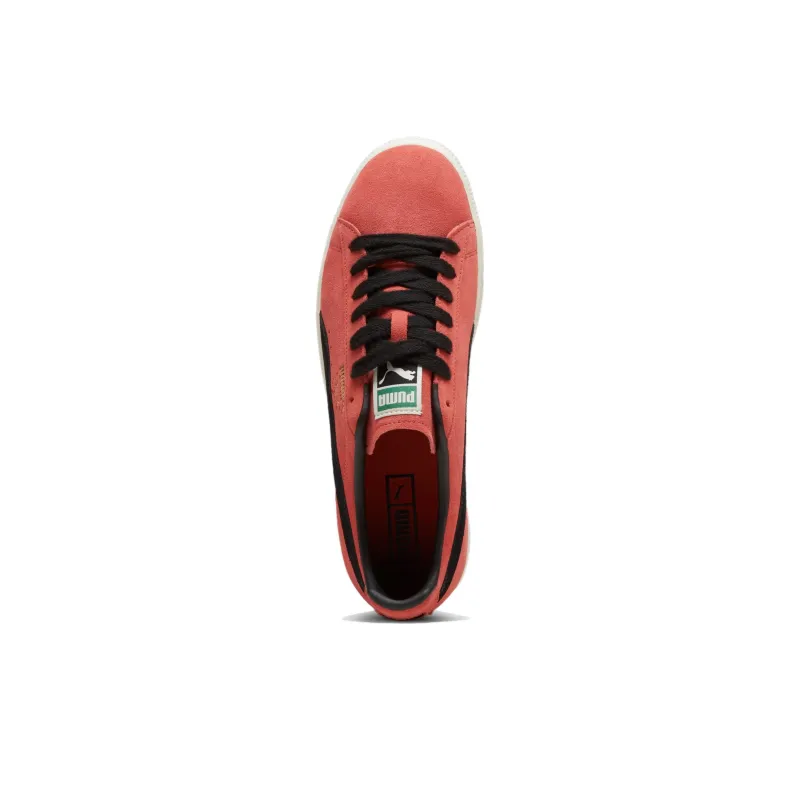 PUMA Clyde OG Anti Slip Wear Resistant Low Top Skateboard Shoes Unisex Red Black-3
