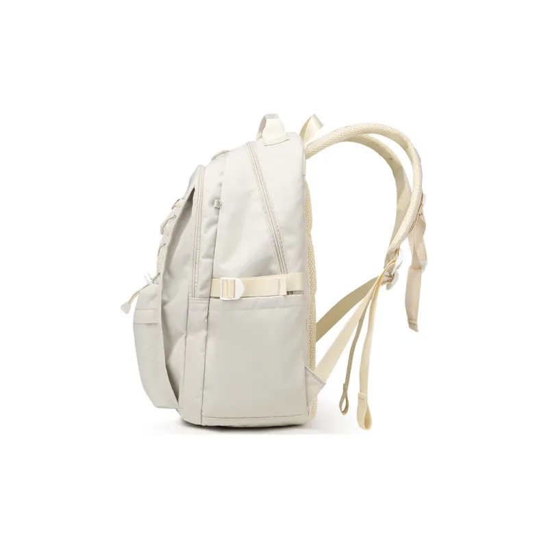 EDISON Polyester Students Backpack Medium Size Unisex Black/Light Gray/Light Blue/Ecru-8