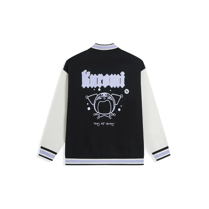 XTEP Baseball Jacket Unisex Jet Black-1