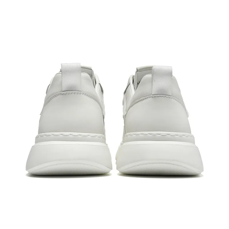 HLA Versatile Classic Breathable White Sneakers Height Increasing Comfortable Casual Skateboard Shoes Men's-3