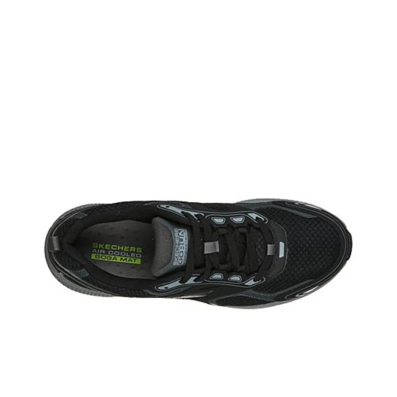 Skechers Cushioning Wear Resistant Low Top Training Running Shoes Men's Black Gray-3