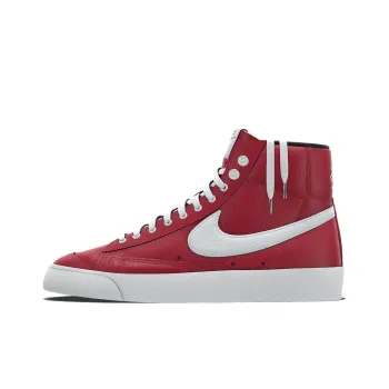 Nike Blazer Anti-Slip And Wear-Resistant Support Mid-Top Skateboard Shoes Unisex Red White