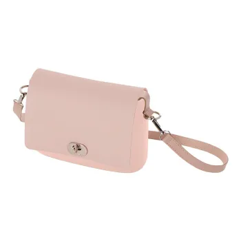 O Bag Thermoplastic Compound Shoulder Bag Women's Smoke Pink