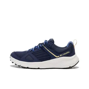 Columbia Anti Slip Wear Resistant Breathable Support Low Top Trekking Shoes Women's Dark Blue