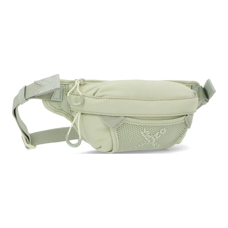 KENZO Nylon Shoulder Bag Crossbody Bag Fanny Pack Unisex Light Green-1