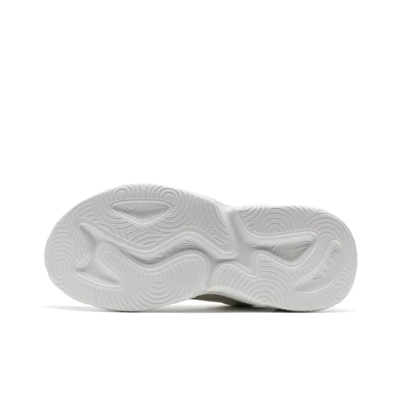 XTEP Lightweight Mid Top Casual Shoes Women's White Sand Gray/Sail White-6