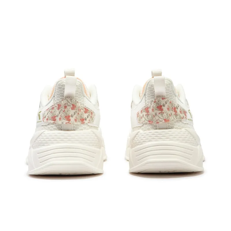 361° Lightweight Comfort Anti-Slip And Wear-Resistant Breathable Low-Top Casual Shoes Women's Peach Pink Sand-3