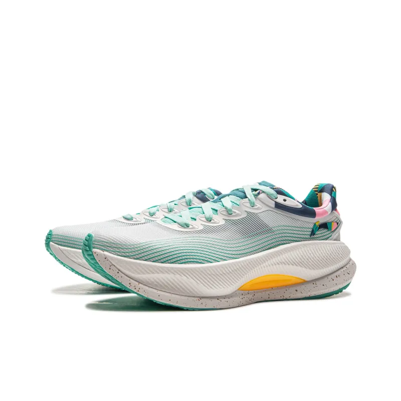 LINING Yueying 4PRO Running Shoes Men Low Top White Green-2